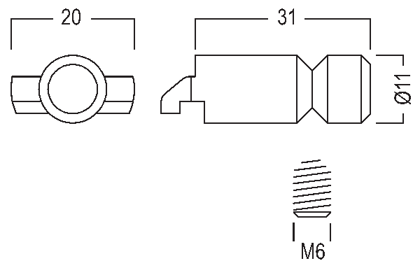 M 1145 ハンマーヘッドボルト – OCTANORM