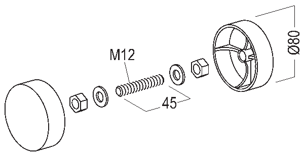 M 1278 円筒形カバーセット – OCTANORM