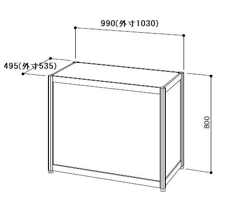 システム展示台 白 – OCTANORM