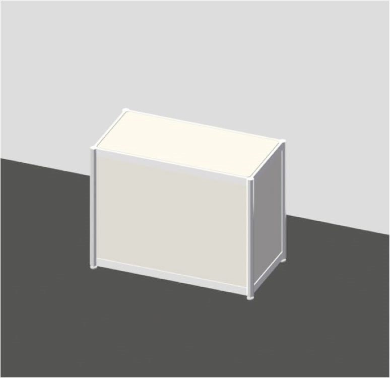 手作り】白い展示台ディスプレイ什器300x300x900mm 1台 手作り】白い展示台ディスプレイ什器300x300x900mm 1台