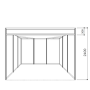 ブース（１小間）１面開放（販売）白