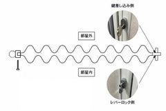 J526B システム用アコーディオンドア両開き(黒)