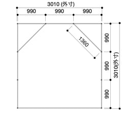 ブース（１小間）（販売）白