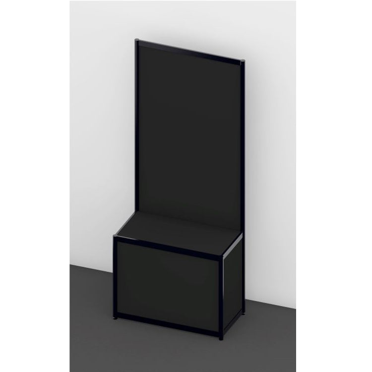 システム壁面付展示台 黒 – OCTANORM