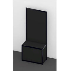 システム壁面付展示台 黒 – OCTANORM システム壁面付展示台 黒 – OCTANORM