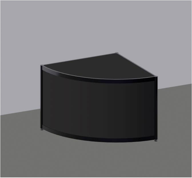 システムR展示台（R1000）黒 – OCTANORM