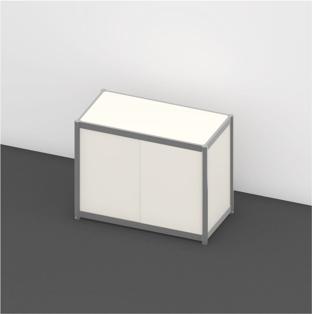 システム展示台（収納棚付き） – OCTANORM