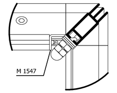 M 1547　 M1504用アダプター（シングル）