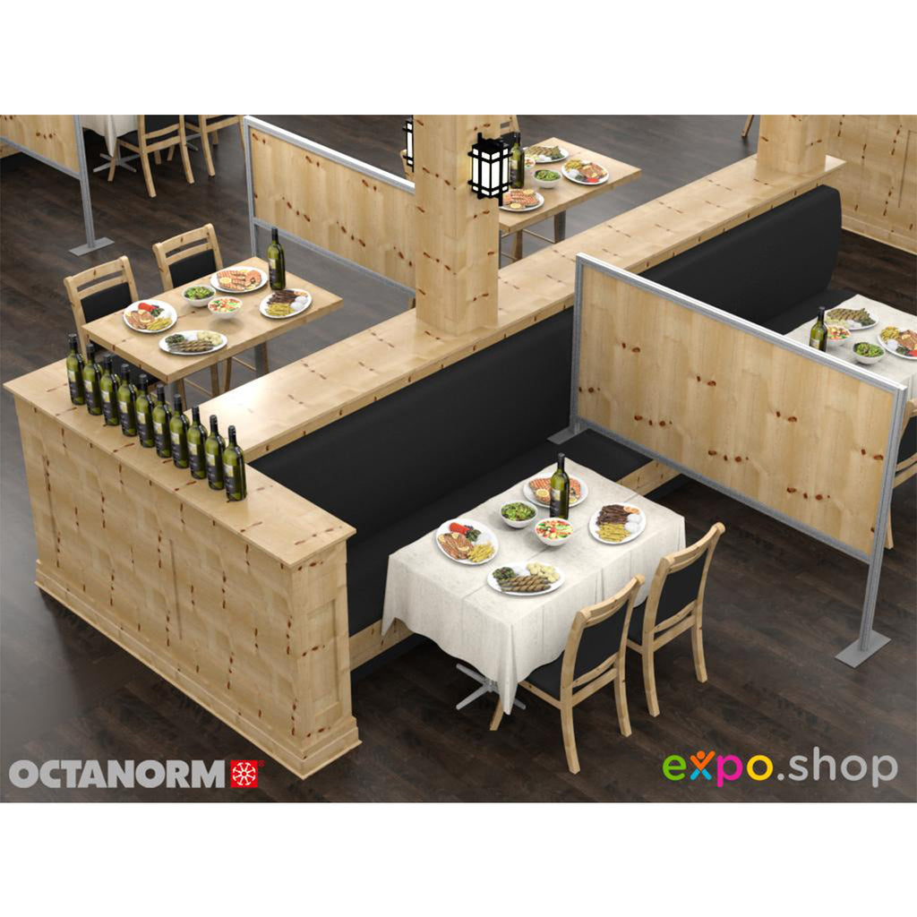 デスクトップパーティション 半透明パネルカウンタートップ